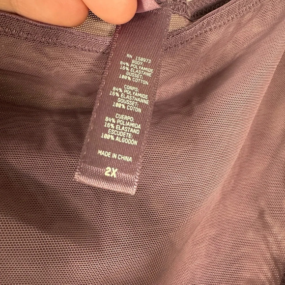 SKIMS High Waisted Plum Mesh Size 2x NWT - Picture 6 of 6